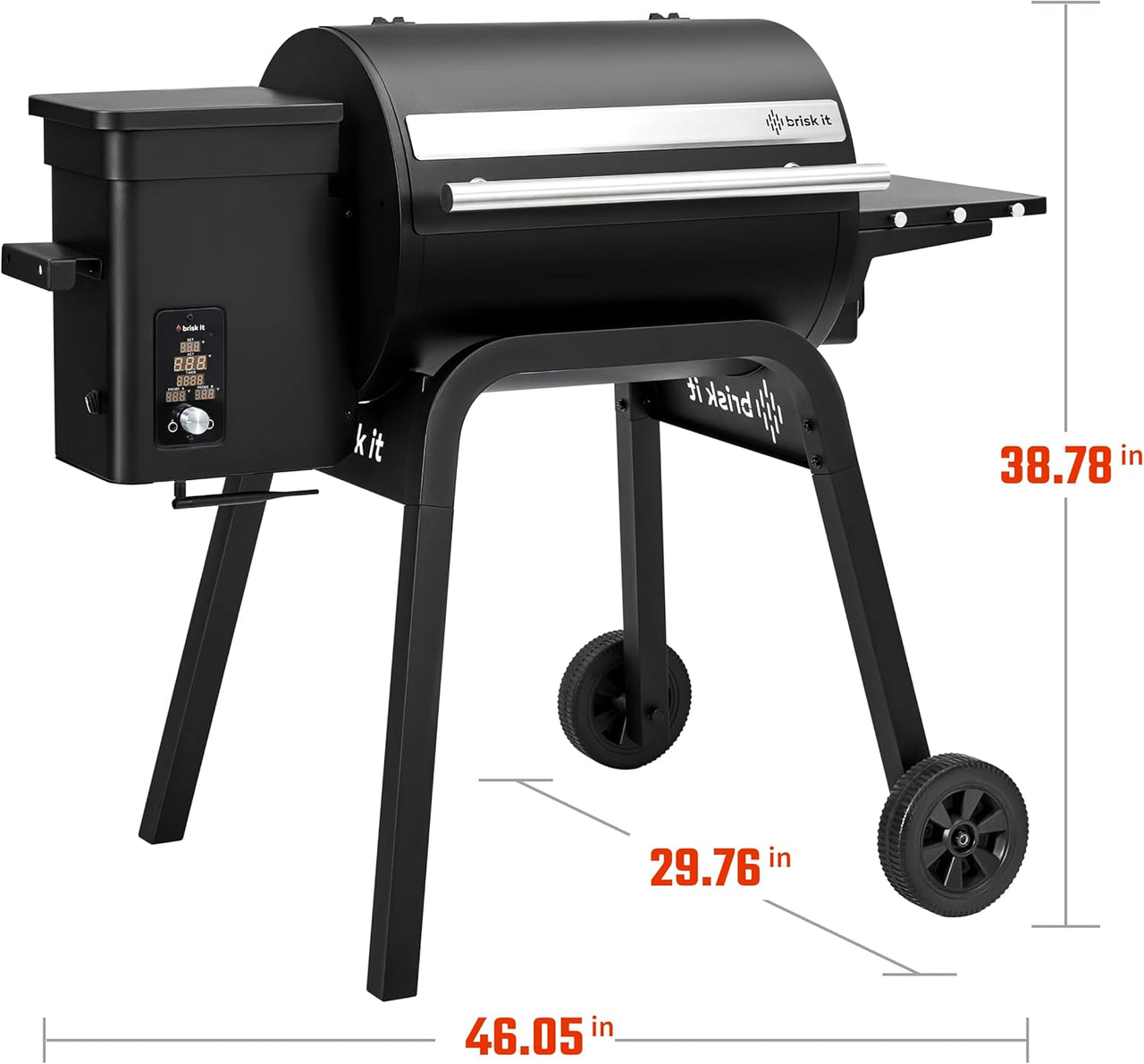 Brisk It Zelos AI Grill Starter Pack: Cover + Drip Pan Liners + Grease Tray Liners