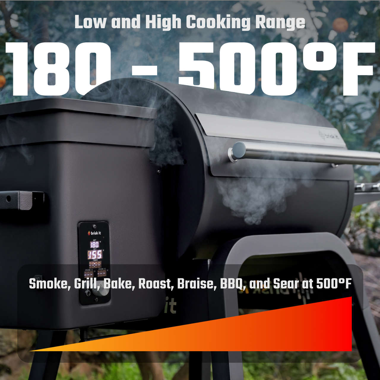 Brisk It Zelos AI Grill Starter Pack: Cover + Drip Pan Liners + Grease Tray Liners