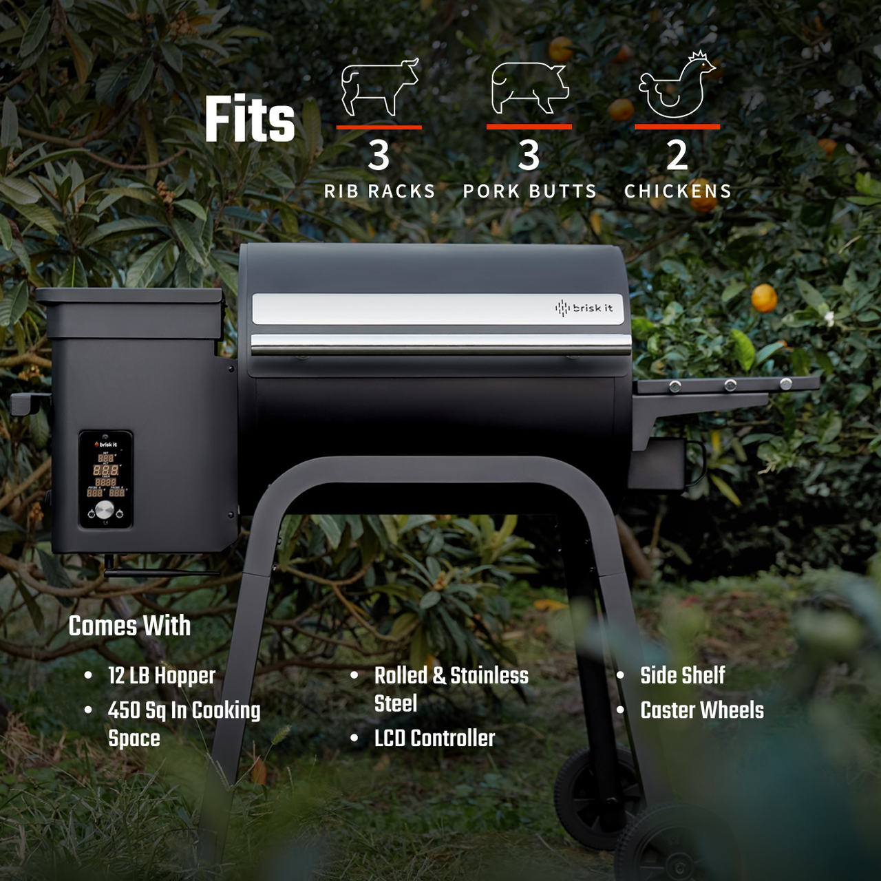 Brisk It Zelos-450 Smart, A.I. Powered and WiFi Grill