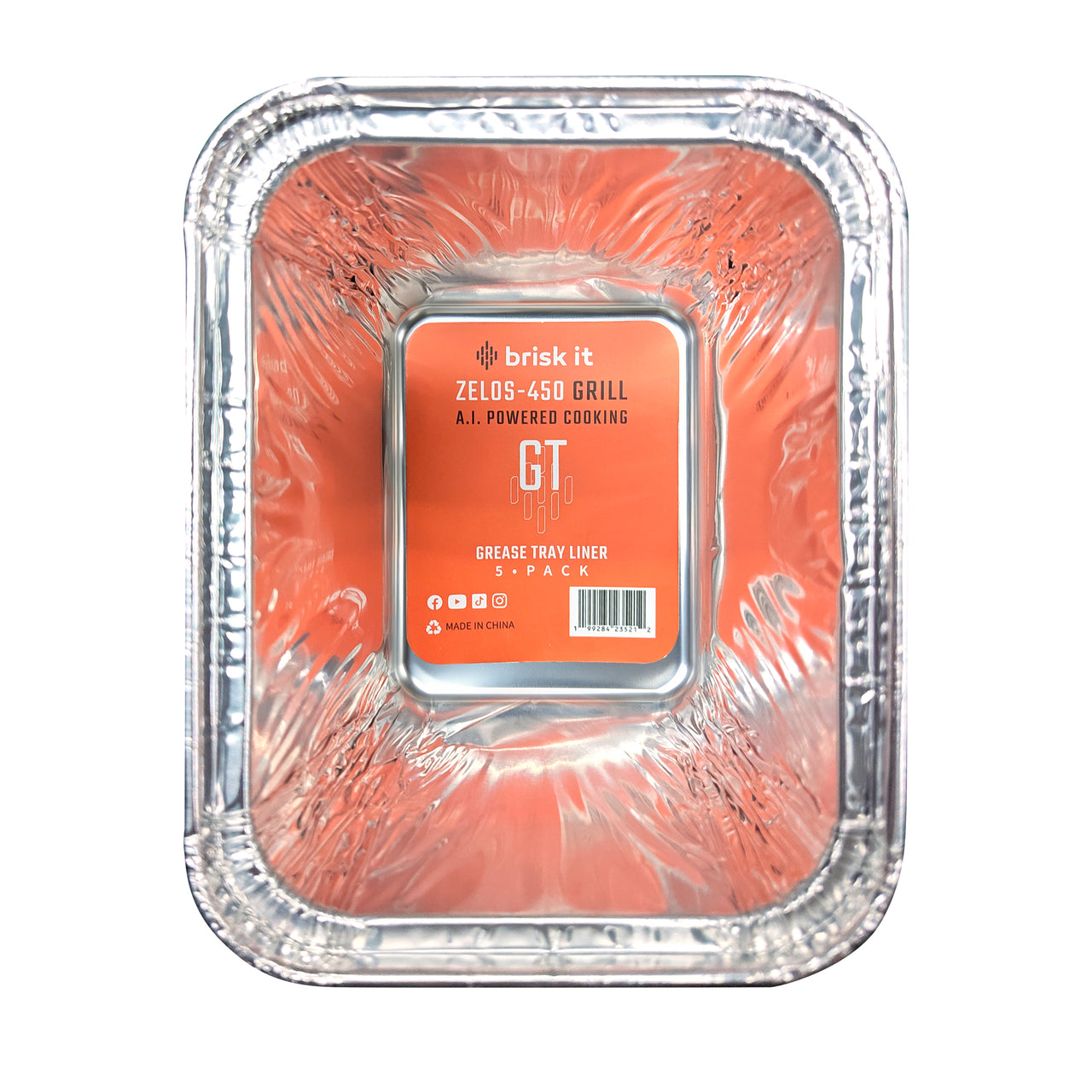 Brisk It Grease Tray Liner Zelos-450 (5-Pack)